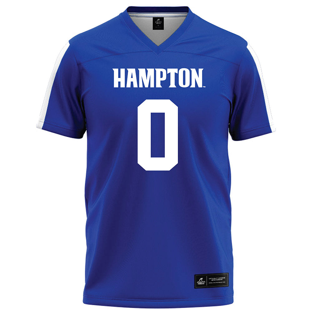 Hampton - NCAA Football : Maxwell Moss - Blue Football Jersey-0