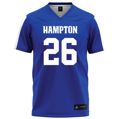 Hampton - NCAA Football : Caden Rice - Blue Football Jersey-0