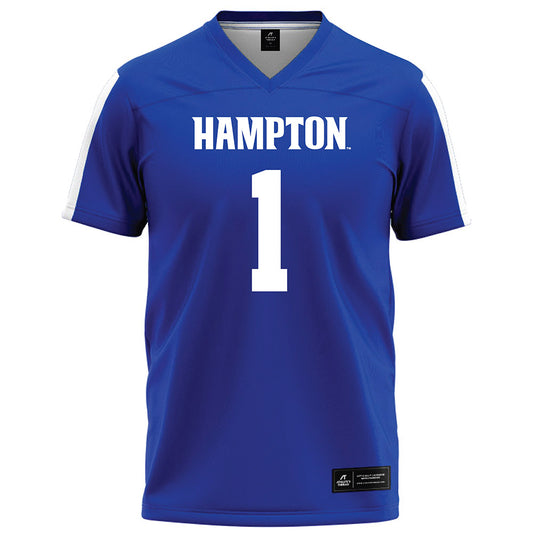 Hampton - NCAA Football : Cam Sturdifen - Blue Football Jersey-0