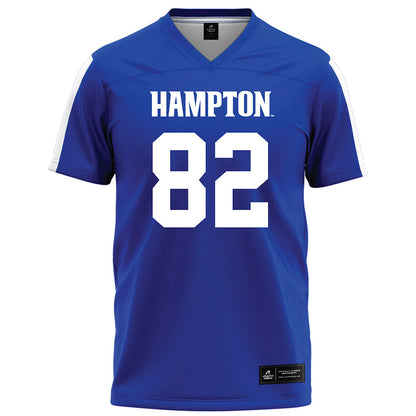 Hampton - NCAA Football : Damon Short - Blue Football Jersey-0