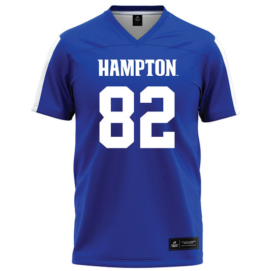 Hampton - NCAA Football : Damon Short - Blue Football Jersey-0
