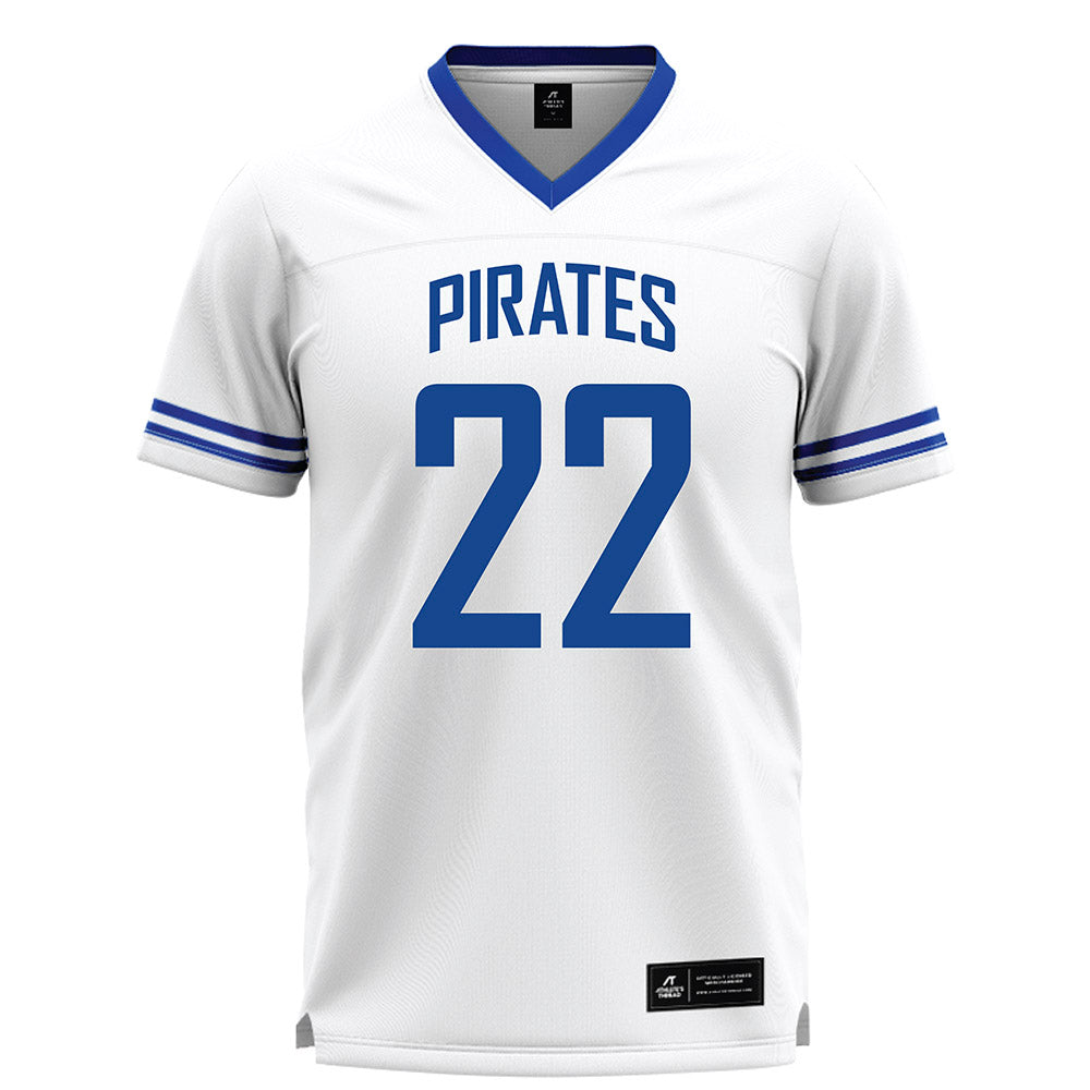 Hampton - NCAA Men's Lacrosse : Miles Lancaster - White Lacrosse Jersey -0