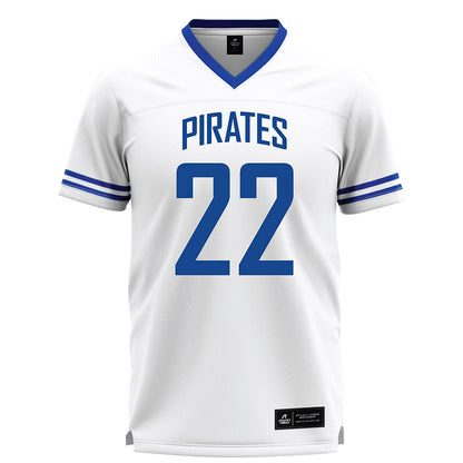 Hampton - NCAA Men's Lacrosse : Miles Lancaster - White Lacrosse Jersey -0