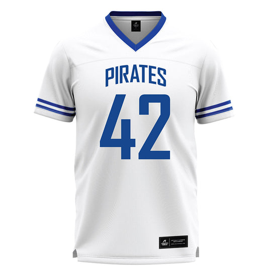 Hampton - NCAA Men's Lacrosse : Dylan Munchus - White Lacrosse Jersey -0