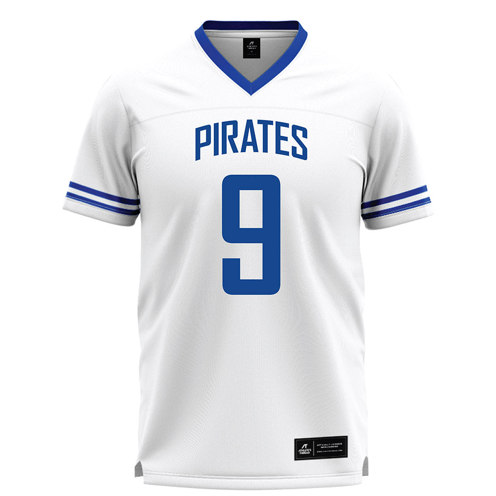 Hampton - NCAA Men's Lacrosse : Maliik Wood - White Lacrosse Jersey -0