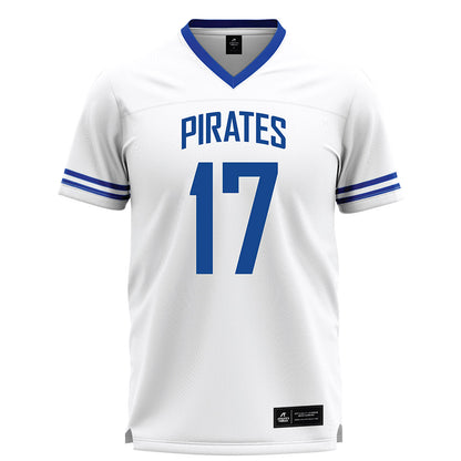 Hampton - NCAA Men's Lacrosse : Owen Parham - White Lacrosse Jersey -0
