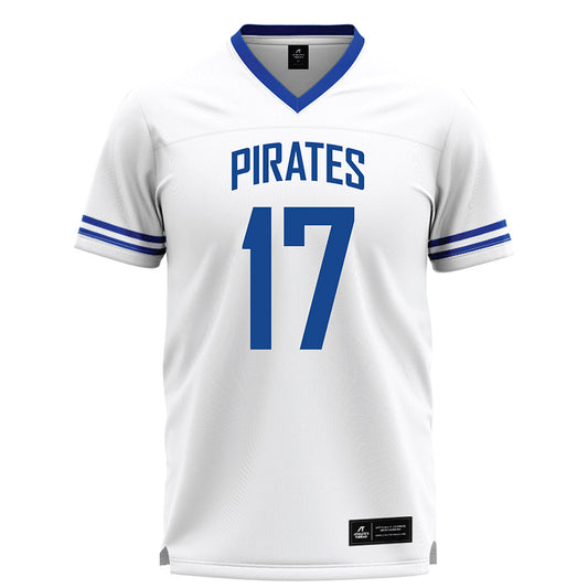 Hampton - NCAA Men's Lacrosse : Owen Parham - White Lacrosse Jersey -0