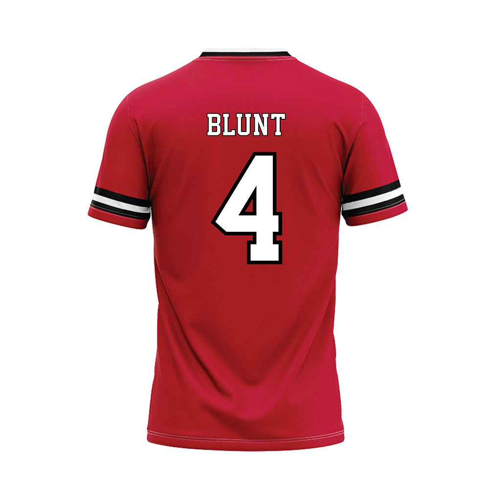 Utah - NCAA Softball : Kate Blunt - Red Baseball Jersey-1