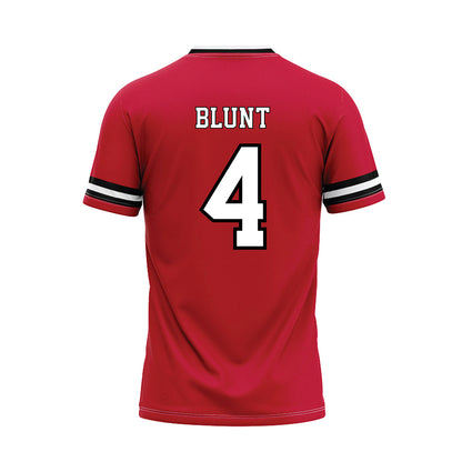 Utah - NCAA Softball : Kate Blunt - Red Baseball Jersey-1