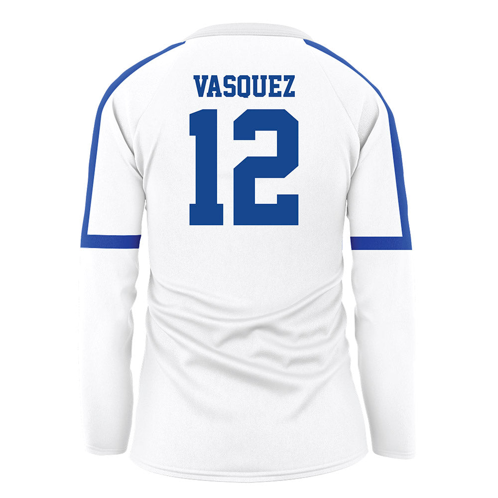 Hampton - NCAA Women's Volleyball : Antonia Vasquez - White Volleyball Jersey-1
