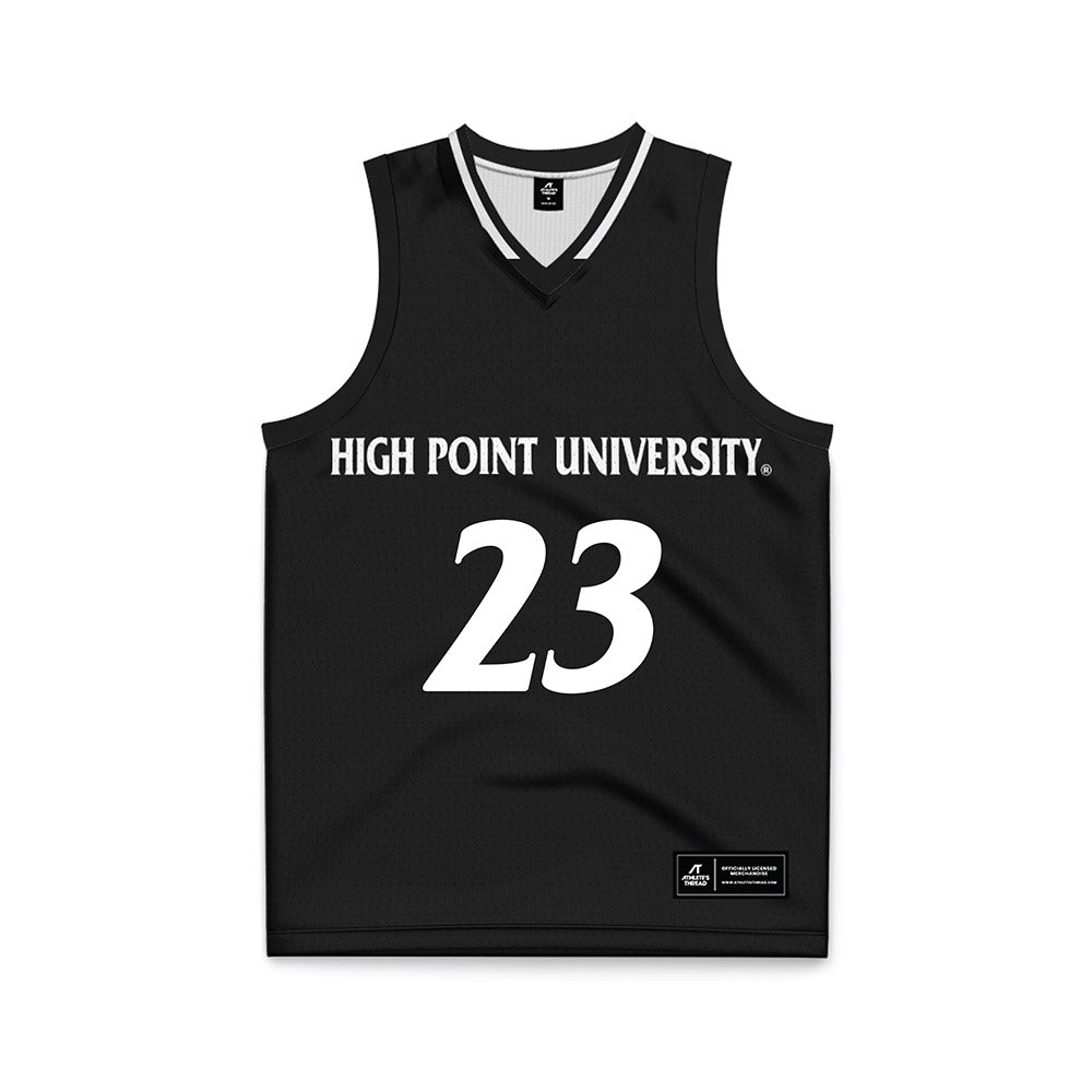 High Point - NCAA Men's Basketball : Kasen Krueger - Black Basketball Jersey-0