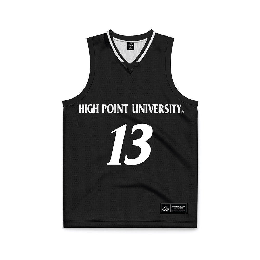 High Point - NCAA Men's Basketball : Liam Mcchesney - Black Basketball Jersey-0