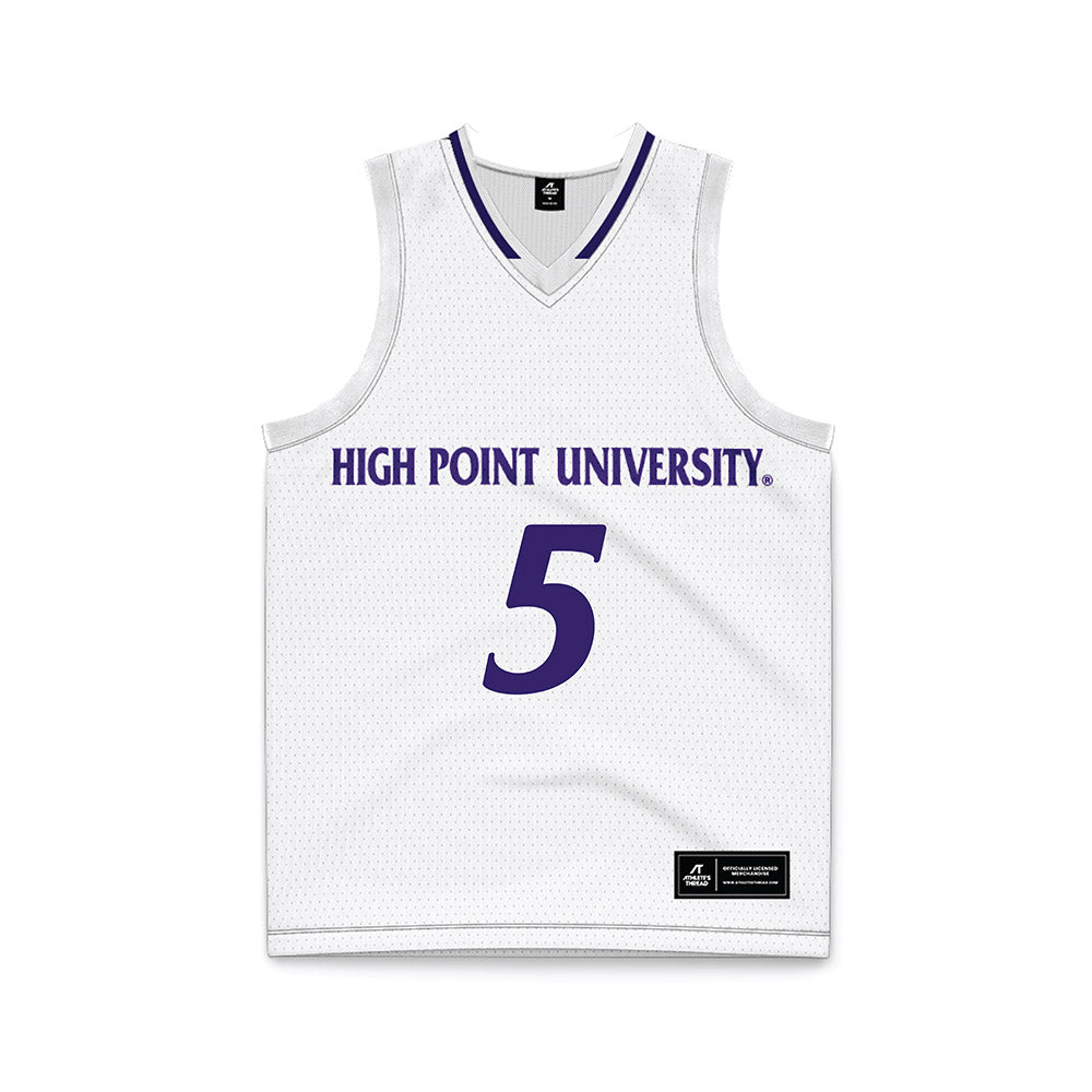 High Point - NCAA Men's Basketball : Trey Pearson - White Basketball Jersey-0