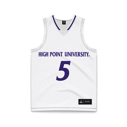 High Point - NCAA Men's Basketball : Trey Pearson - White Basketball Jersey-0