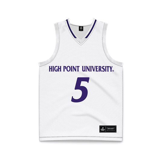 High Point - NCAA Men's Basketball : Trey Pearson - White Basketball Jersey-0