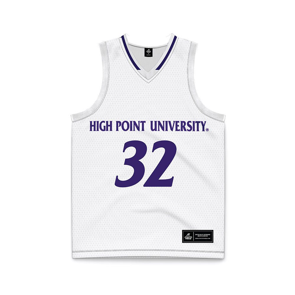 High Point - NCAA Men's Basketball : Isaac Garrett - White Basketball Jersey-0