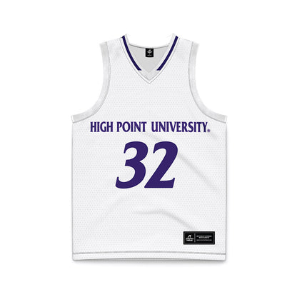 High Point - NCAA Men's Basketball : Isaac Garrett - White Basketball Jersey-0
