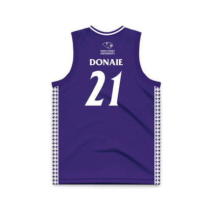 High Point - NCAA Women's Basketball : Sky Donaie - Purple Basketball Jersey-1
