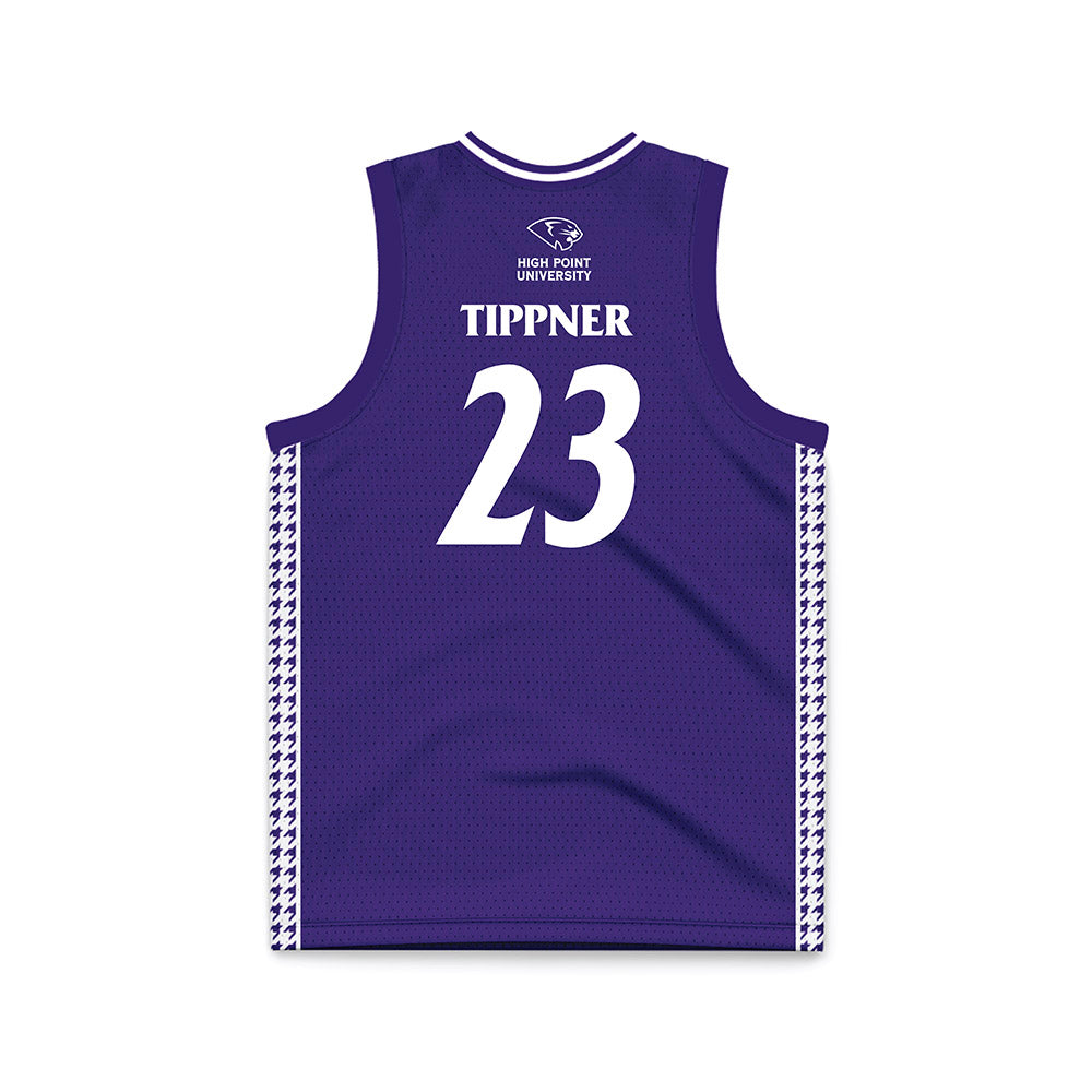 High Point - NCAA Women's Basketball : Meredith Tippner - Purple Basketball Jersey-1