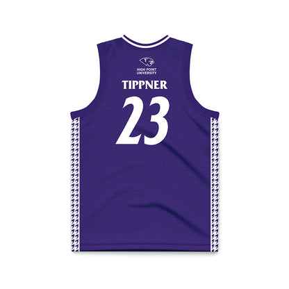 High Point - NCAA Women's Basketball : Meredith Tippner - Purple Basketball Jersey-1