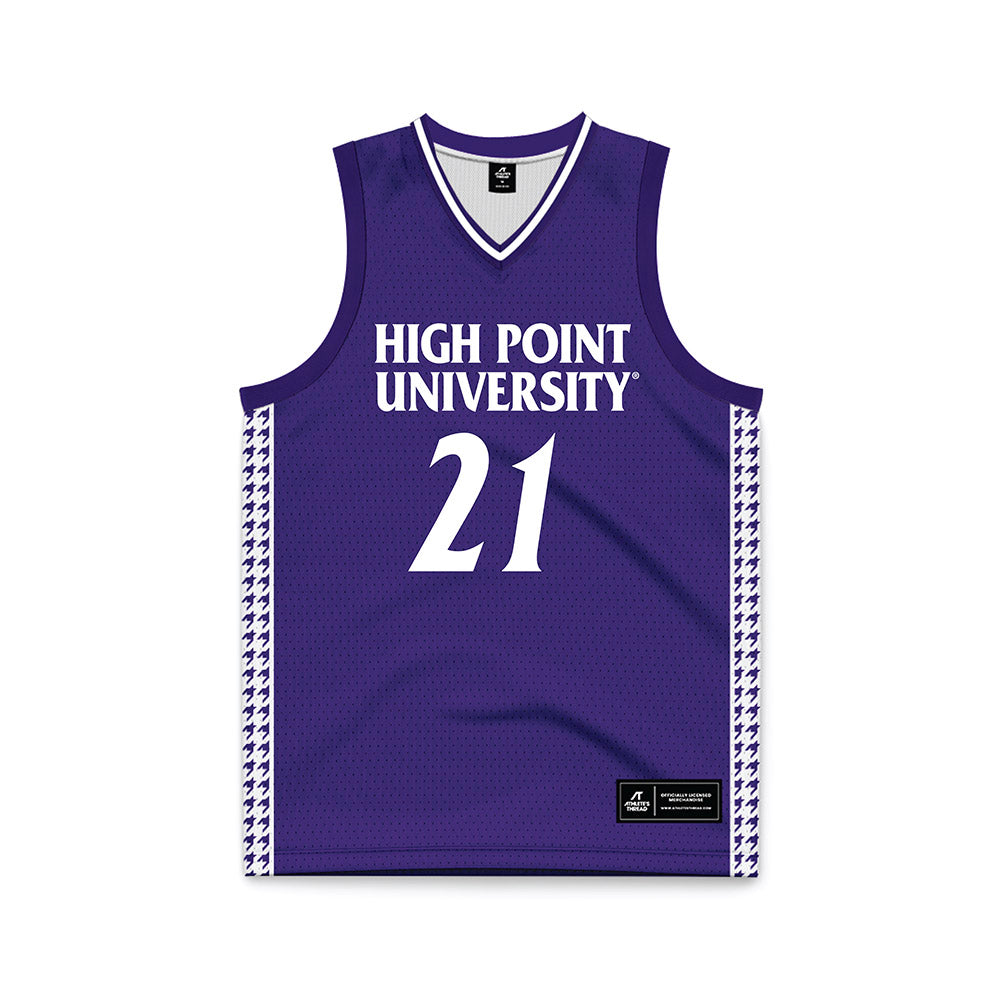 High Point - NCAA Women's Basketball : Sky Donaie - Purple Basketball Jersey-0