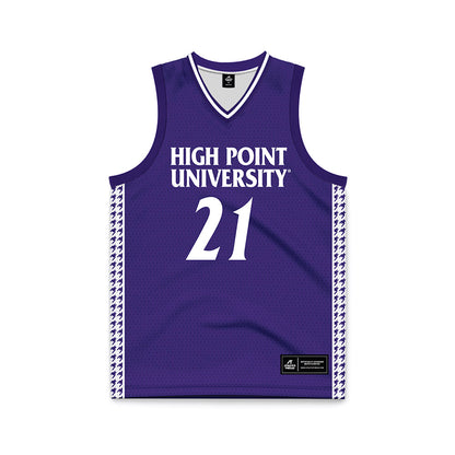 High Point - NCAA Women's Basketball : Sky Donaie - Purple Basketball Jersey-0
