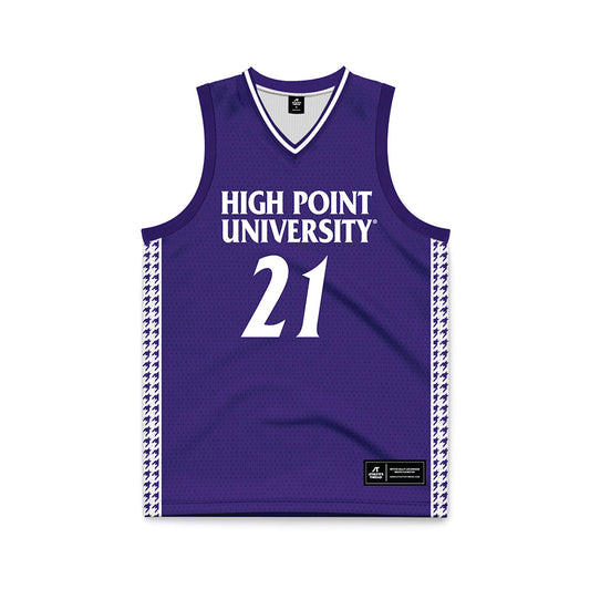 High Point - NCAA Women's Basketball : Sky Donaie - Purple Basketball Jersey-0
