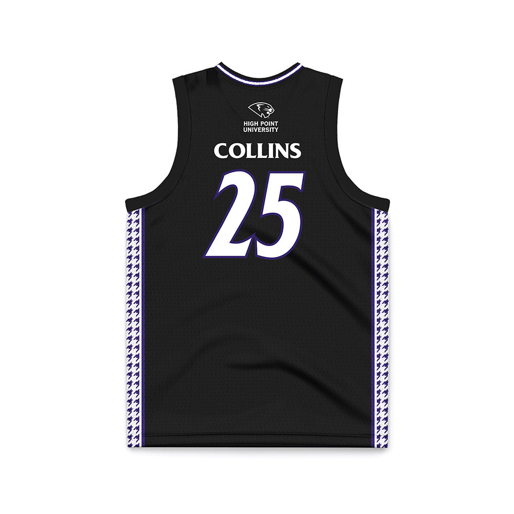 High Point - NCAA Women's Basketball : Aaliyah Collins - Black Basketball Jersey-1
