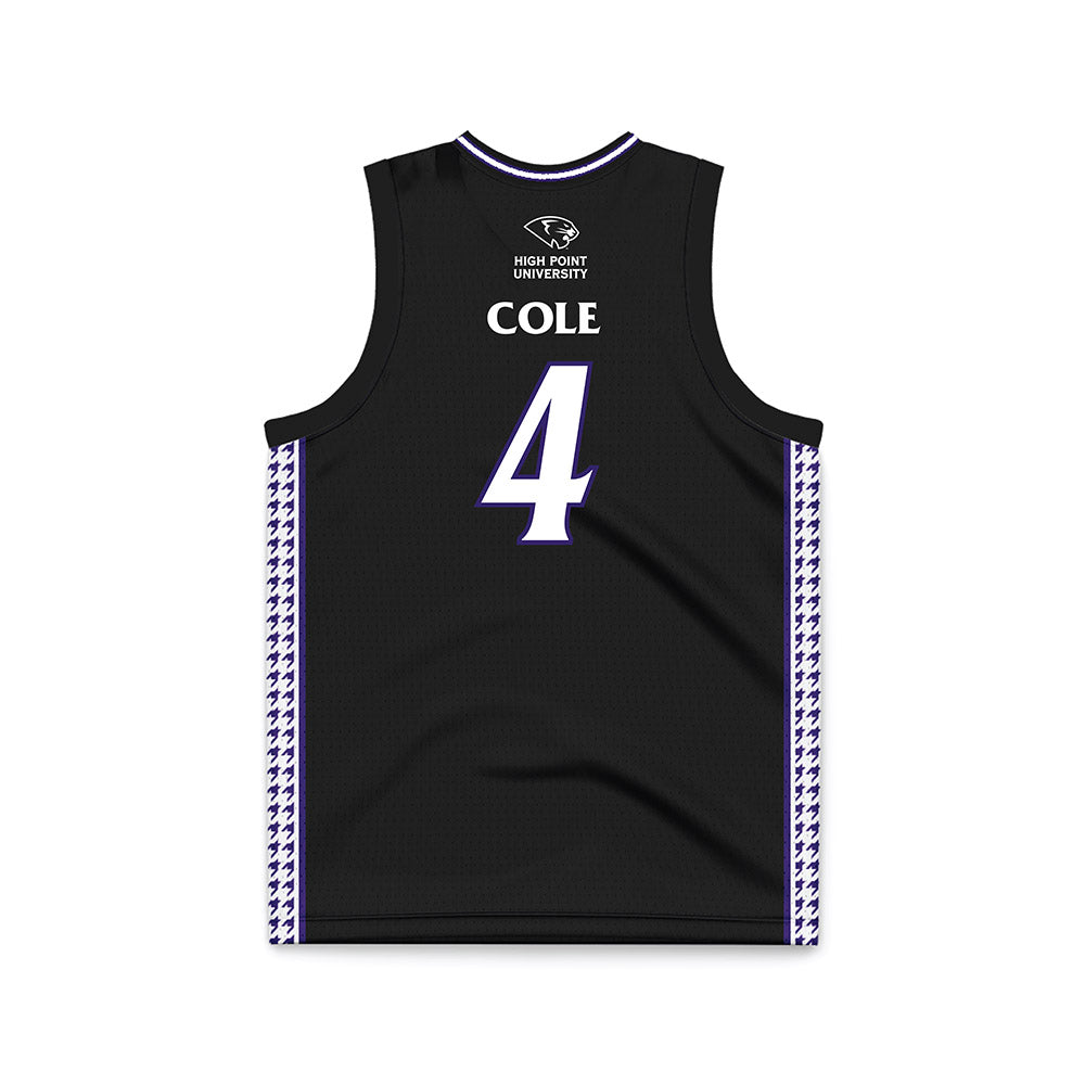 High Point - NCAA Women's Basketball : Sanai Cole - Black Basketball Jersey-1