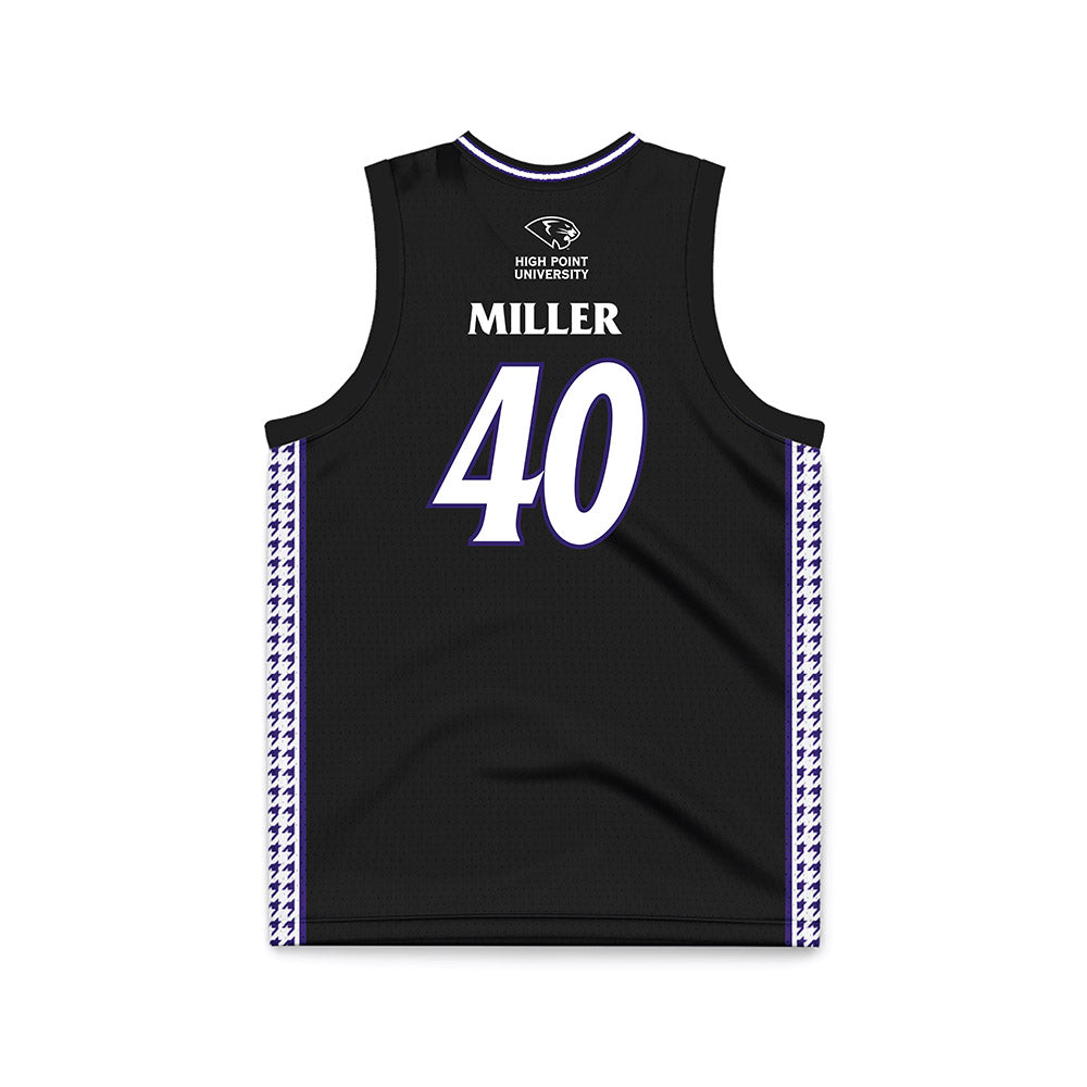High Point - NCAA Women's Basketball : Kelsey Miller - Black Basketball Jersey-1