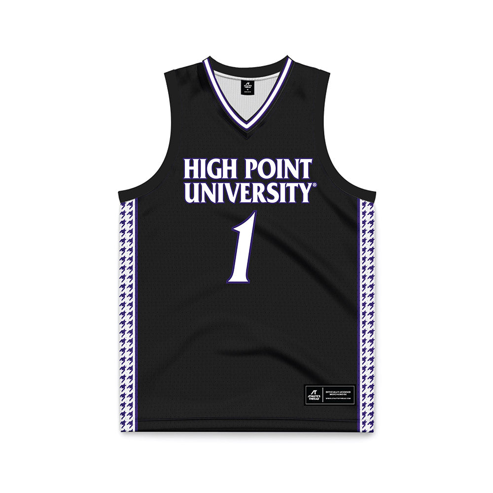 High Point - NCAA Women's Basketball : Taylor Feldman - Black Basketball Jersey-0