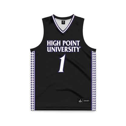 High Point - NCAA Women's Basketball : Taylor Feldman - Black Basketball Jersey-0