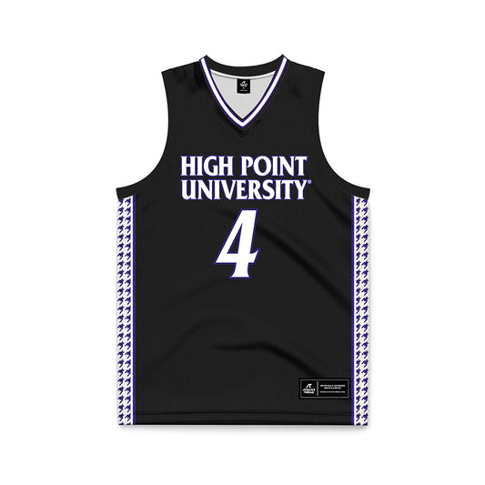 High Point - NCAA Women's Basketball : Sanai Cole - Black Basketball Jersey-0