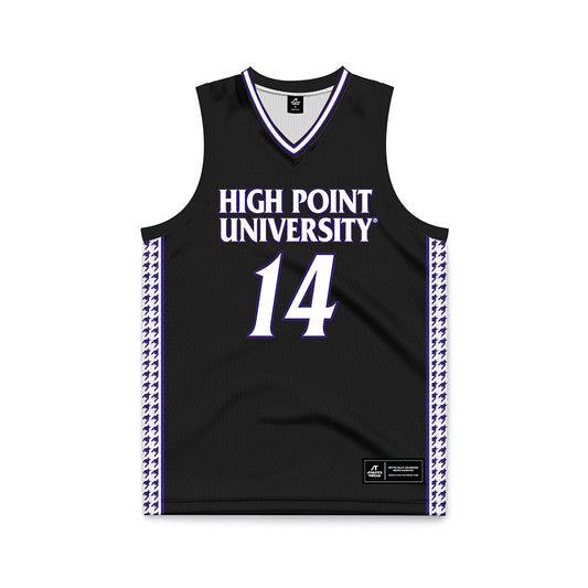High Point - NCAA Women's Basketball : Anna Hager - Black Basketball Jersey-0