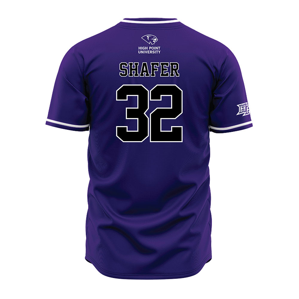 High Point - NCAA Baseball : Tyler Shafer - Purple Jersey-1