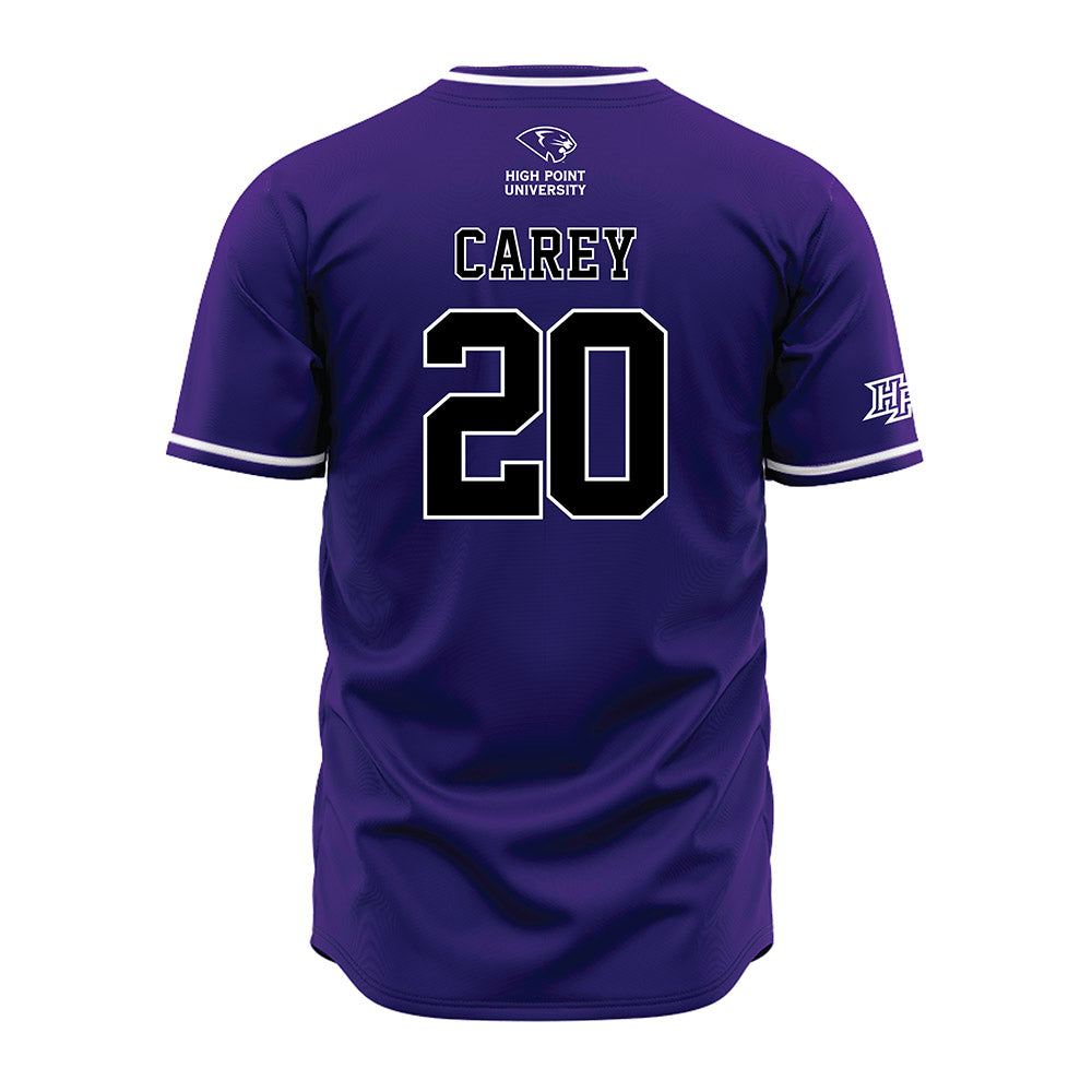 High Point - NCAA Baseball : Jack Carey - Purple Jersey-1