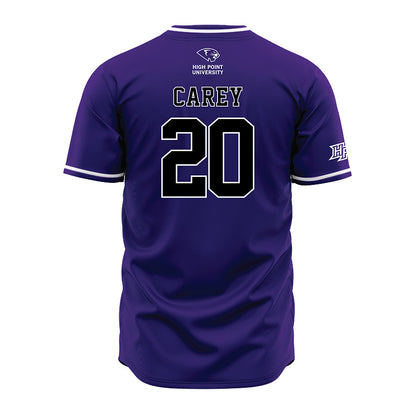 High Point - NCAA Baseball : Jack Carey - Purple Jersey-1