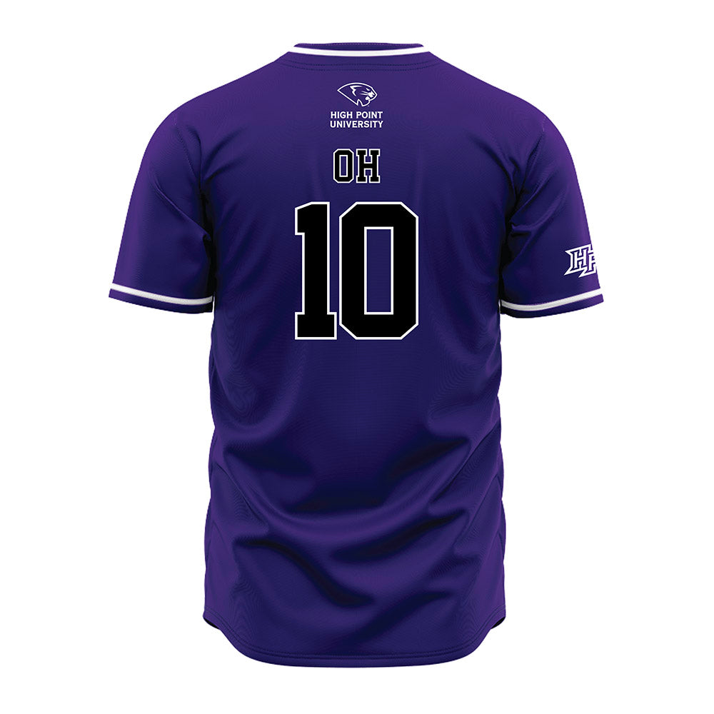 High Point - NCAA Baseball : Seojun Oh - Purple Jersey-1