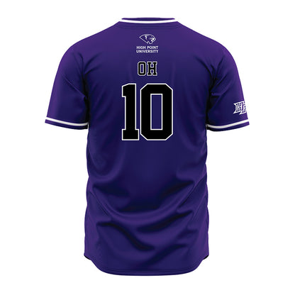 High Point - NCAA Baseball : Seojun Oh - Purple Jersey-1