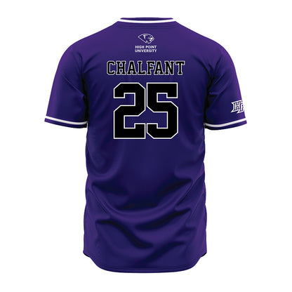High Point - NCAA Baseball : Cam Chalfant - Purple Jersey-1