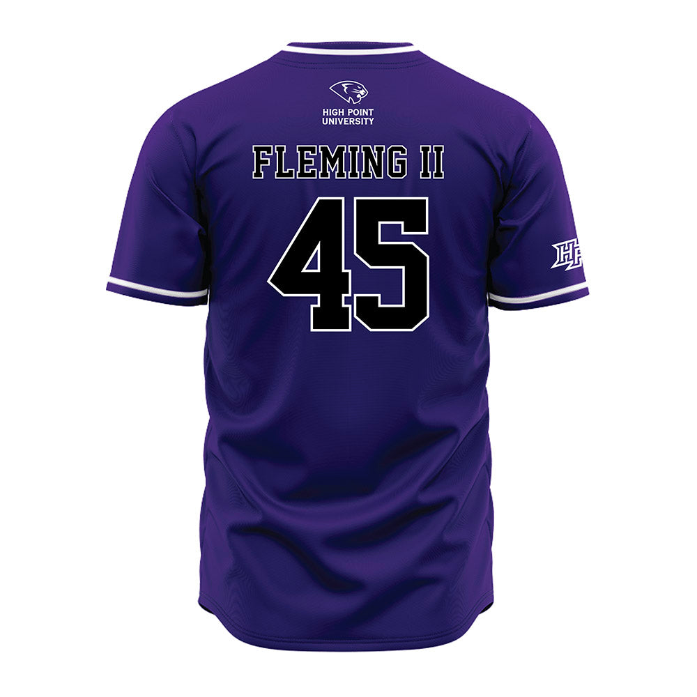 High Point - NCAA Baseball : Dubs Fleming II - Purple Jersey-1