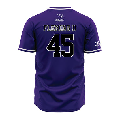High Point - NCAA Baseball : Dubs Fleming II - Purple Jersey-1