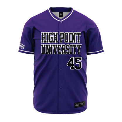 High Point - NCAA Baseball : Dubs Fleming II - Purple Jersey-0
