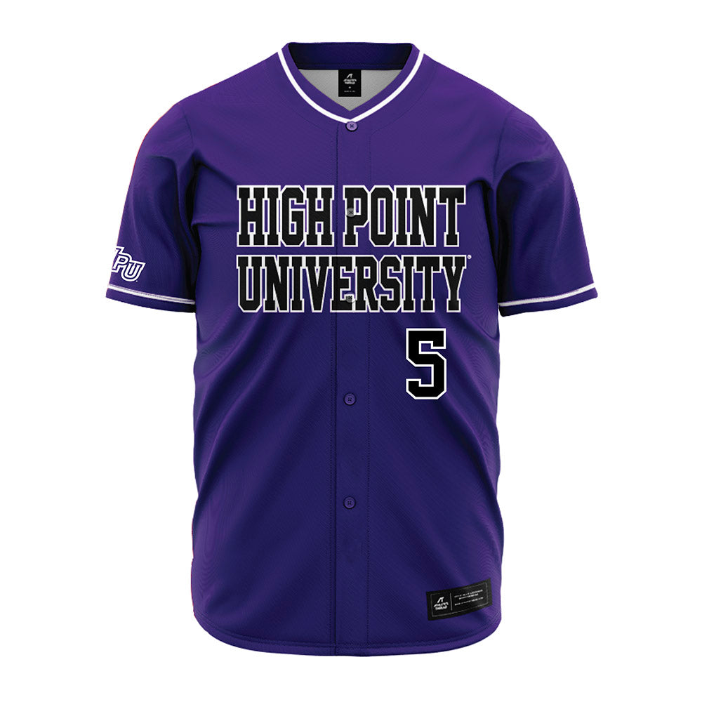 High Point - NCAA Baseball : Willie Ponce - Purple Jersey-0