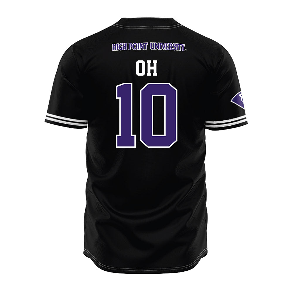 High Point - NCAA Baseball : Seojun Oh - Black Jersey-1