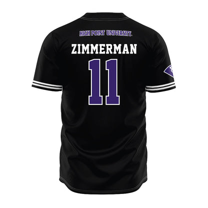 High Point - NCAA Baseball : Noah Zimmerman - Black Jersey-1
