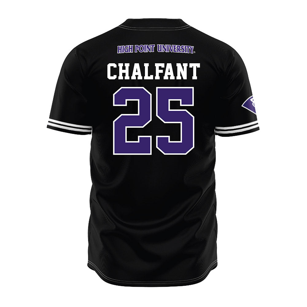 High Point - NCAA Baseball : Cam Chalfant - Black Jersey-1