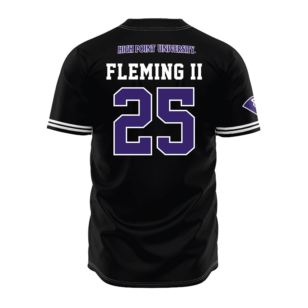 High Point - NCAA Baseball : Dubs Fleming II - Black Jersey-1