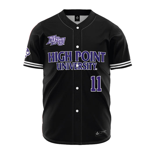High Point - NCAA Baseball : Noah Zimmerman - Black Jersey-0