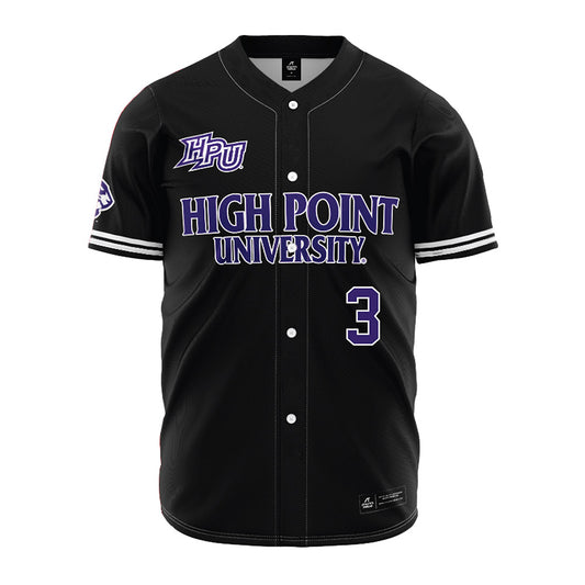 High Point - NCAA Baseball : Zach Gotthelf - Black Jersey-0